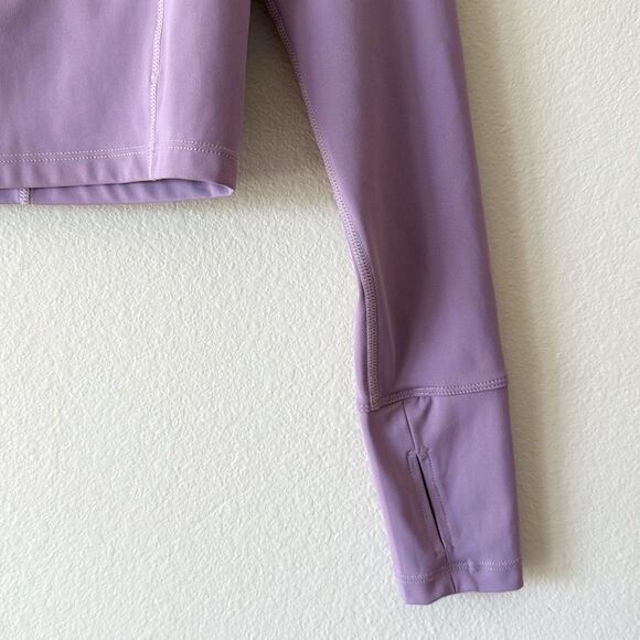 Baleaf Crewneck Thumbhole Athletic Activewear Long Sleeve Crop Top - Picture 5 of 11